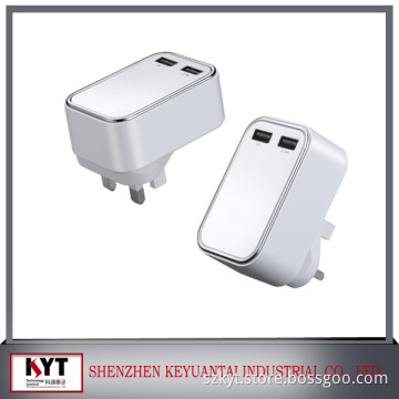2016 New 5v 3.1a Dual USB Power charger With SmartID technologyCE,Rohs,Fcc,KC certified